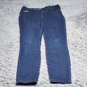 Simply Vera Skinny Jeans‎ Women 14 Vera Wang Blue Denim Cotton Blend Stretch